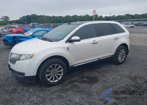 2012 Lincoln Mkx z USA, uszkodzony, nr VIN 2LMDJ6JK4CBL11967